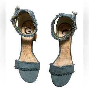 GUESS, women’s sandals, style jeans, size 6.5